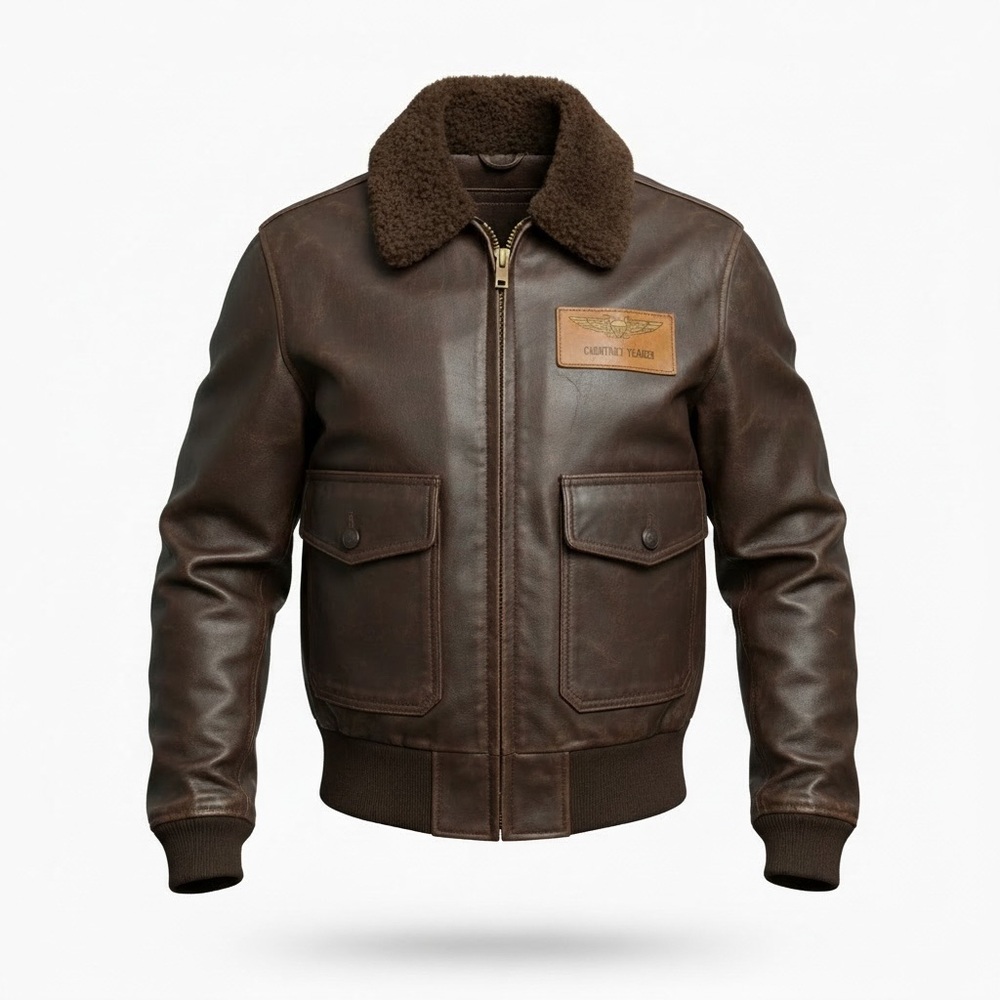 US NAVY Leather Flight Jacket